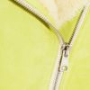 Acne Rita Shearling Biker Jacket in Yellow - Lyst