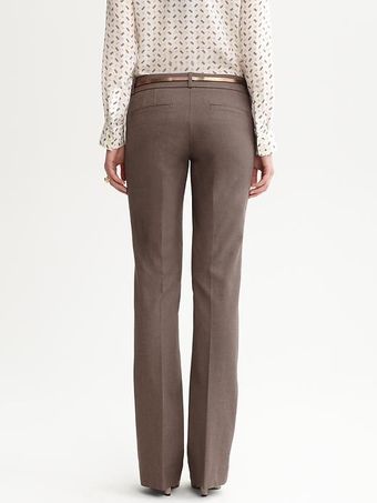 Banana Republic Sloan Fit Textured Brown Flare - Lyst