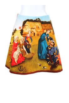 Carven Skirt in Middle Ages Print Cotton Velvet - Lyst