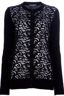 Dolce & Gabbana Crochet Cardigan - Lyst
