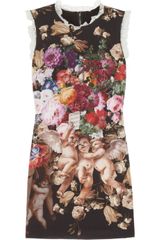 Dolce & Gabbana Printed Stretchsilk Mini Dress
