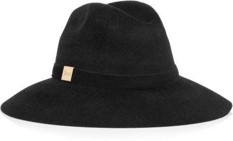 Gucci Felt Fedora in Black - Lyst