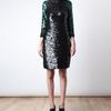 Lanvin Fabourg Appliquéd Sequin Dress in Black (black green) - Lyst