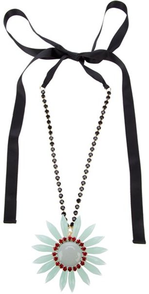 Marni Flower Necklace - Lyst