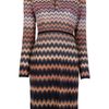 Missoni Vneck Dress in Orange - Lyst