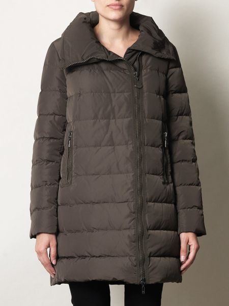 khaki moncler coat