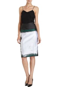 Narciso Rodriguez Jacquard Pencil Skirt - Lyst