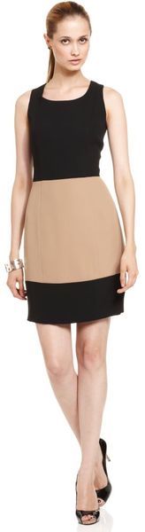 Nine West Sleeveless Colorblock Sheath in Black - Lyst