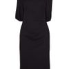 Todd Lynn Itzamna Draped Crepe Dress in Black (anthracite) - Lyst