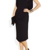 Todd Lynn Itzamna Draped Crepe Dress in Black (anthracite) - Lyst