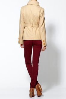 Tulle Single Breasted Coat - Lyst