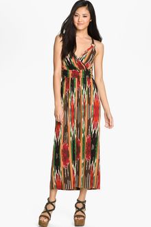 Vince Camuto Print Surplice Maxi Dress - Lyst