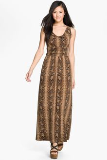 Vince Camuto Drape Neck Maxi Dress - Lyst