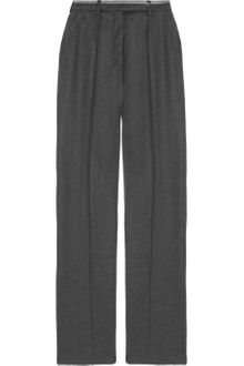 Yves Saint Laurent Wide-leg Stretch-wool Pants - Lyst