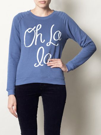 Zoe Karssen Oh La La Sweat Top - Lyst