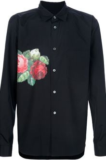 Comme Des Garçons Flower Motif Shirt - Lyst