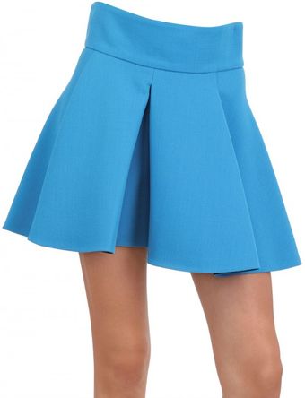 Fausto Puglisi Wool Crepe Skirt - Lyst