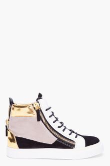 Giuseppe Zanotti August Colorblock Suede Sneakers - Lyst