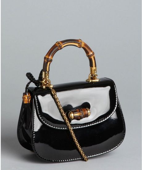 black patent gucci bag