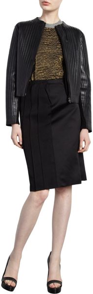 Lanvin Vertical Panel Jacket in Black - Lyst