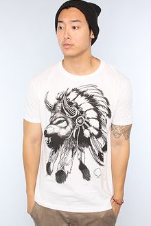 Rook The Wolf Headdress Tee in White - Lyst