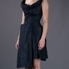 Vivienne Westwood Anglomania Drape Front Pleat Dress in Black - Lyst