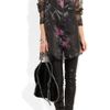 Acne Patsy Bouquet Oversized Silk Organza Shirt in Black - Lyst