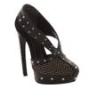 Alexander Mcqueen Degrade Stud Cutout Boot in Black - Lyst