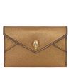 Alexander Mcqueen Bronze Skull Charm Card Envelope in Brown (bronze) - Lyst