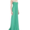 Alexander Mcqueen Emerald Silk Chiffon Bustier Dress in Green (emerald) - Lyst