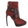 Alexander Mcqueen Oxblood Stirrup Buckle Boot in Red (oxblood) - Lyst