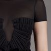 Burberry Prorsum Rouched Gown in Black - Lyst