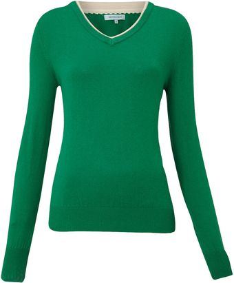 Dickins & Jones Ladies Knitted V Neck Jumper - Lyst