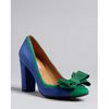 Isaac Mizrahi Square Toe Pumps Lauren High Heel in Blue (blue green) - Lyst