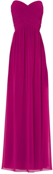 Jane Norman Pleat Bodice Maxi in Pink (fuchsia) - Lyst