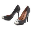 Jeffrey Campbell Bullet Cap Toe Pumps in Black - Lyst