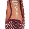 Jeffrey Campbell Martini Suede Studded Loafers in Red (wine) - Lyst