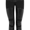 Junya Watanabe Leather Paneled Cropped Pants in Black - Lyst