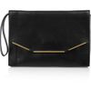 Lanvin Miss Sartorial Leather Wristlet Clutch in Black - Lyst