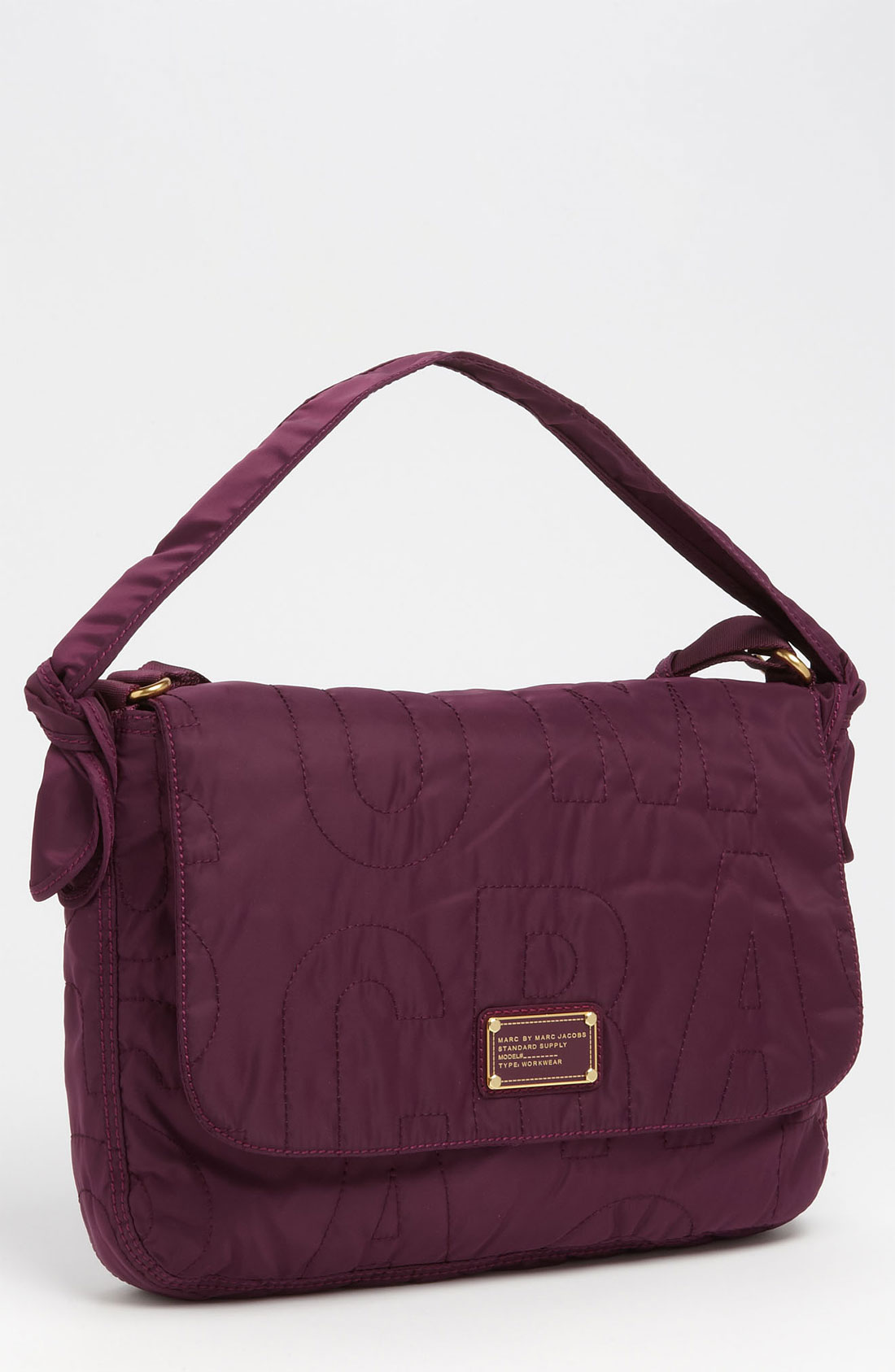 Marc By Marc Jacobs Pretty Nylon Computer Crossbody Bag in Purple (dark