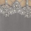 Marchesa Crystal and Beadembellished Silkcrepe Gown in Gray - Lyst
