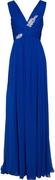 Notte By Marchesa Embellished Silkchiffon Gown - Lyst