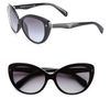 Prada Catseye Sunglasses in Black (smoke) - Lyst