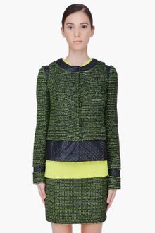 Proenza Schouler Green Tweed Jacket - Lyst