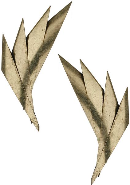 Topshop Fanned Earrings in Gold - Lyst