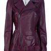 Alexander Mcqueen Biker Jacket in Purple (bordeaux) - Lyst