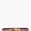 Alexander Mcqueen Burgundy Skull Knuckle Box Clutch in Purple (burgundy) - Lyst