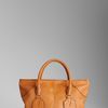 Burberry Medium Lizard Leather Tote Bag in Brown (pollen) - Lyst