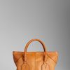 Burberry Medium Lizard Leather Tote Bag in Brown (pollen) - Lyst