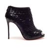 Christian Louboutin Diplonana Leather Peep Toe Ankle Boots in Black - Lyst